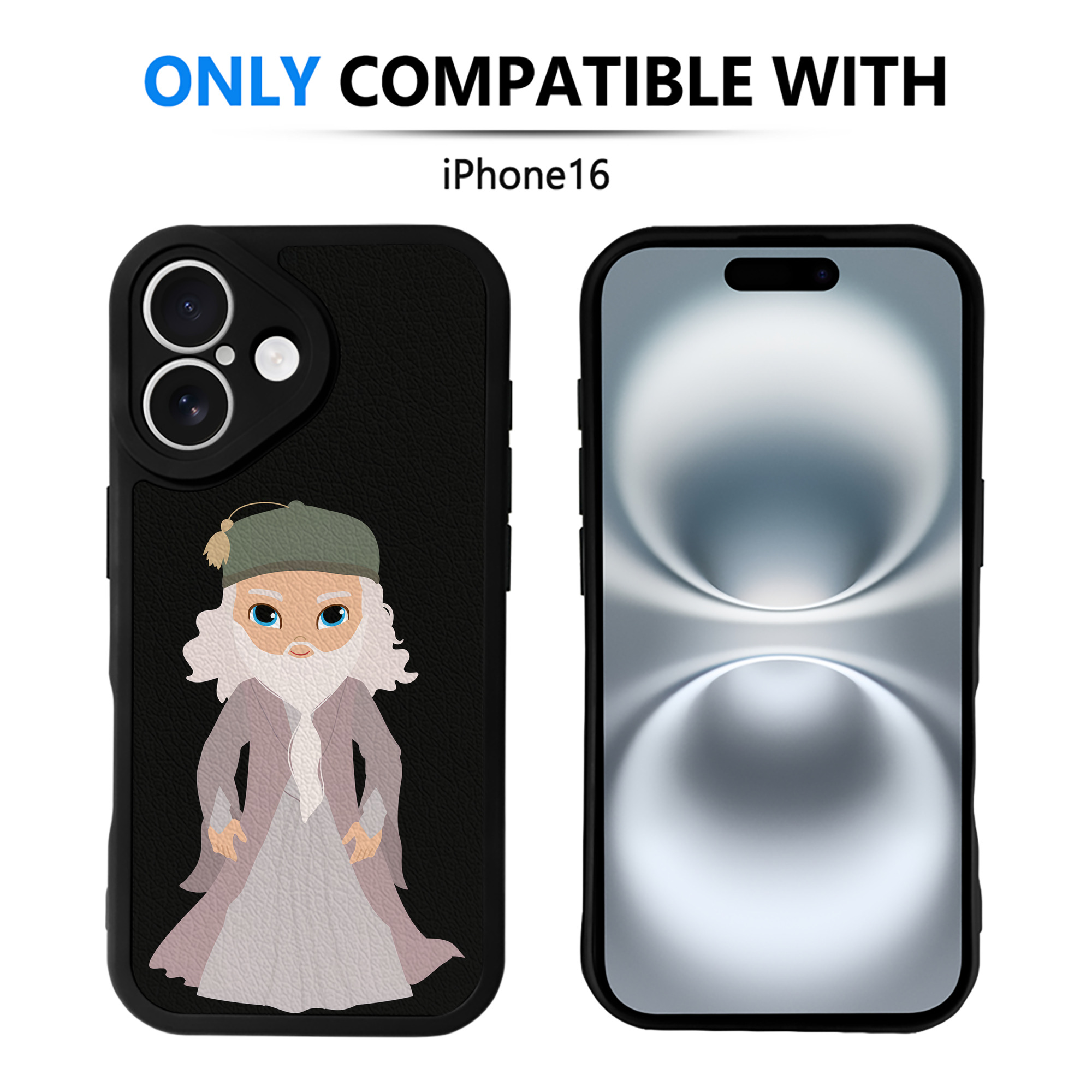 （画像用） Harry Potter ハリー・ポッターシリーズ 【iPhone 16シリーズ対応】シリコンスマホケース（レザー調） 材質：シリコン